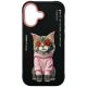 Etui Nimmy Glasses Cool Cat na iPhone 17 - czarne