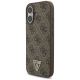 3. Etui Guess 4G Strap Triangle Logo MagSafe na iPhone 17 - brązowe
