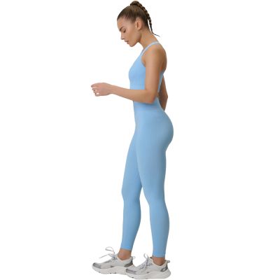 7. Legginsy damskie 4F FNK F420 niebieskie 4FWSS26TFTIF420 33S