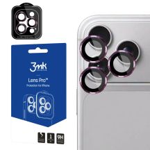 Szkło hartowane na obiektyw aparatu 3mk Lens Protection Pro Black na iPhone 18 Pro / 18 Pro Max - burgundowe