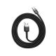 4. BASEUS KABEL USB DO USB-C CAFULE 3A 1M SZARO-CZARN