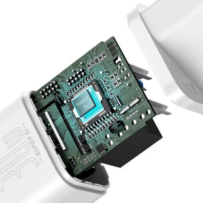 8. Baseus Super Si 1C szybka ładowarka USB Typ C 30W Power Delivery Quick Charge biały (CCSUP-J02)