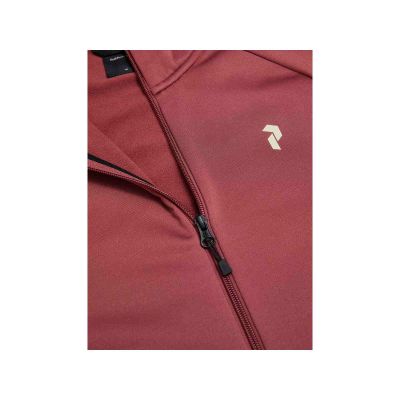 4. Bluza męska PEAK PERFORMANCE M Rider Essentials Midlayer Zip Hood kolor czerwony