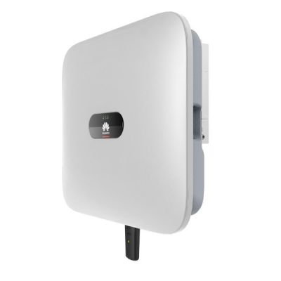 Falownik Huawei FusionSolar // 3-fazowy, 2-MPPT High Current, wbudowana komunikacja (RS485, WLAN poprzez Smart Dongle), rozłącznik DC, 4kW/4,4kVA, ograniczniki przepięć strony AC i DC typ II, interfejs ładowania akumulatora, wsparcie dla optymalizacj