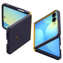Etui Spigen Nano Pop MagSafe na Samsung Galaxy Z Flip 8 - granatowo-żółte