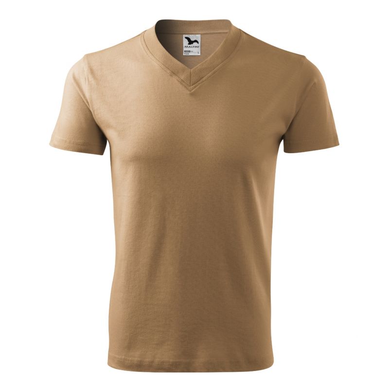 5. Koszulka Malfini V-neck M MLI-10208 piaskowy