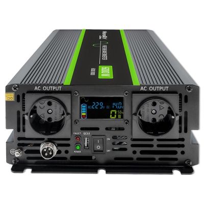 10. Przetwornica napięcia Monolith 3000W 6000W 24V na 230V Czysty Sinus LCD