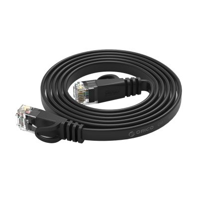 6. Kabel sieciowy Ethernet Orico PUG-C7B CAT7 10Gbps RJ45 internetowy LAN płaski 3 m - czarny