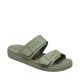 2. Klapki damskie Crocs Brooklyn Buckle Low zielone 211215 3BX