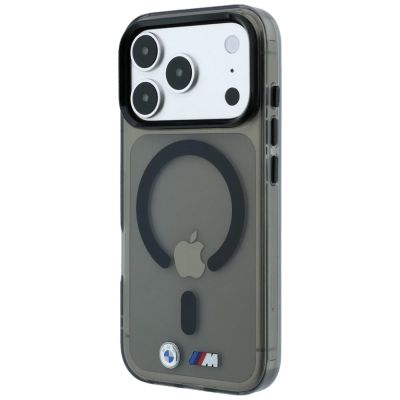 2. Etui BMW M IML Glossy Metal Logo & Trims MagSafe na iPhone 17 Pro / 18 Pro - czarne