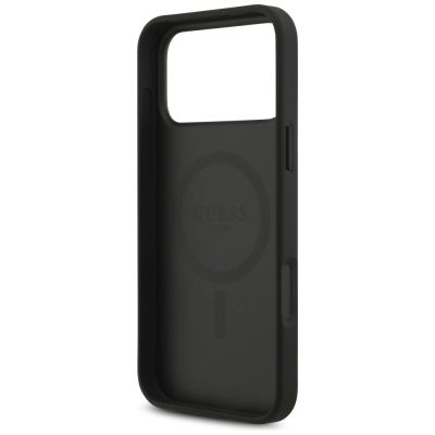 7. Etui Guess 4G Circle Classic Logo MagSafe na iPhone 17 Pro Max - czarne