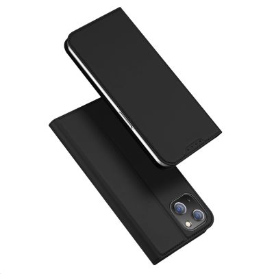 2. Etui do iPhone 15 Plus pokrowiec z klapką i portfelem Dux Ducis Skin Pro - czarne
