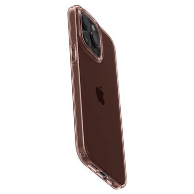 8. Etui Spigen Crystal Flex na iPhone 15 Pro Max - różowo-przezroczyste