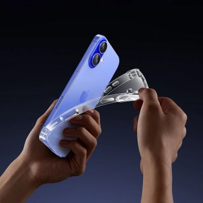 5. Etui Ugreen Bright Cushion CA101 na iPhone 16 Plus - przezroczyste