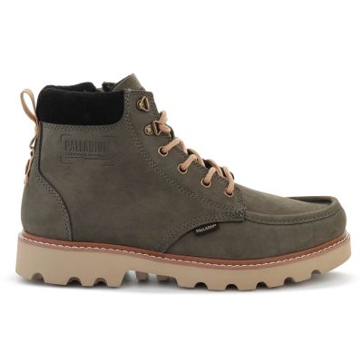 6. PALLADIUM TROOPERLITE GRIT ZIP OLIVE NIGHT 04985-325