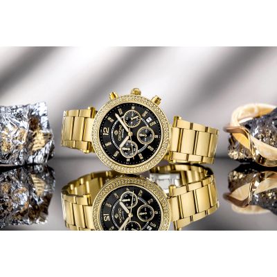 7. Zegarek Damski Giewont Sapphire Złoto Czarny GW3380-B3