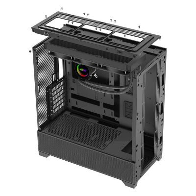 8. Xilence Xilent Flux Midi Tower Czarny