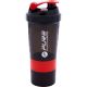3. BIDON FITNESS SHAKER 500ML GREY RED PURE 2 IMPROVE