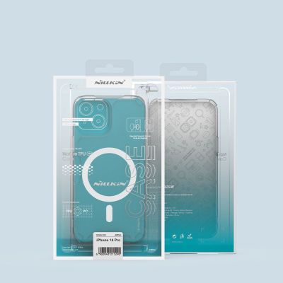 5. Nillkin Nature Pro Magnetic Case etui iPhone 14 Pro magnetyczny pokrowiec MagSafe niebieski