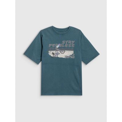 5. T-shirt bawełniany chłopięcy 4F 4FJRSS26TTSHM4279-46S
