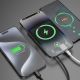 5. Powerbank magnetyczny Dudao K14S+ 10000mAh 22.5W USB-A + USB-C kompatybilny z MagSafe z podstawką - czarny