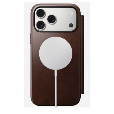 3. Nomad Modern Leather Folio pokrowiec na telefon komórkowy 16cm (6.3") Brązowy