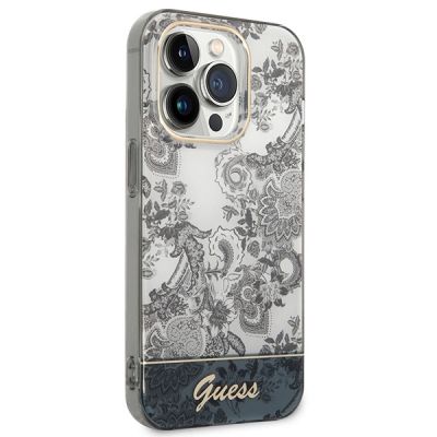 4. Etui Guess Porcelain Collection na iPhone 14 Pro Max - szare
