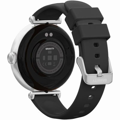 8. Smartwatch Gravity Srebrno Czarny 2 Paski GT26-9