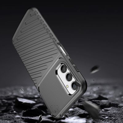 3. Thunder Case etui do Samsung Galaxy A24 4G silikonowy pancerny pokrowiec czarne