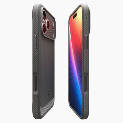 6. Etui Spigen Rugged Armor Mag MagSafe na iPhone 17 Pro - szare