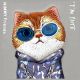 7. Etui Nimmy Glasses Cool Cat na iPhone 15 Pro Max - szare