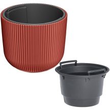 DONICZKA DO KWIATÓW MILLY ŚR 24CM MIEDZIANY