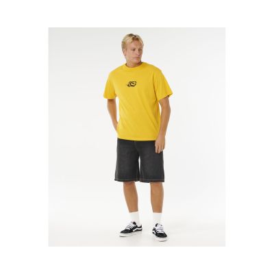 4. Koszulka męska RIP CURL Medina Inner Vision Spray Tee żółta