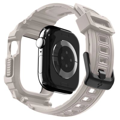 6. Pasek Spigen Rugged Armor Pro V2 na Apple Watch (46 mm) - beżowy