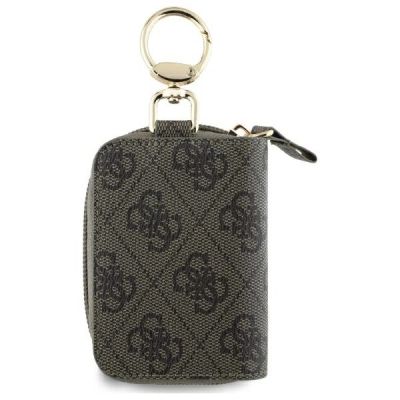 2. Guess Cable Pouch GUABP4DPTW Saszetka na  kabel brązowy/brown 4G Triangle