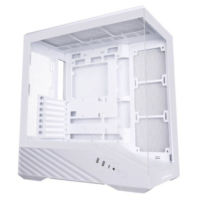3. Obudowa PC Lian Li Vector V100, Midi-Tower, ATX, RGB, Szkło Hartowane - Białe