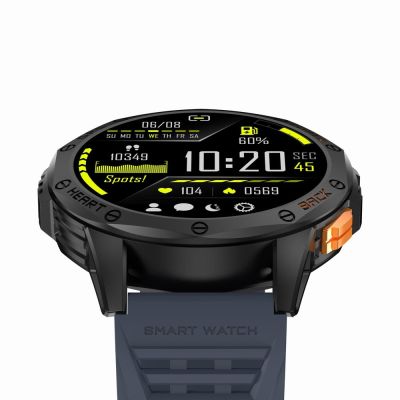6. Smartwatch Męski GRAVITY GPS GT24-1 Czarny Pasek Silikonowy + Granatowy Pasek Silikonowy