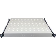 Półka wysuwana 19" 1U głęb. 370mm, kolor szary, 4 punkty mocowania ALANTEC