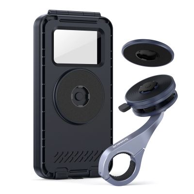 4. Uchwyt rowerowy Baseus PrimeTrip VB1 na telefon montowany na kierownicę magnetyczny - szary