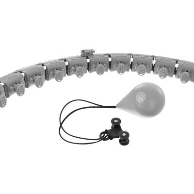 3. HULA HOP Z MASAŻEREM I OBCIĄŻENIEM SZARY ENERO FIT