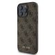 2. Etui Guess 4G Classic na iPhone 16 Pro - brązowe