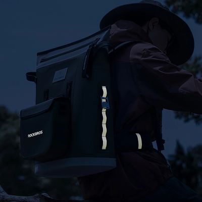 10. Plecak termiczny Rockbros z izolacją 18l  ergonomiczny - zielony