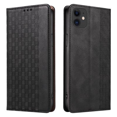 5. Magnet Strap Case etui do iPhone 12 pokrowiec portfel + mini smycz zawieszka czarny