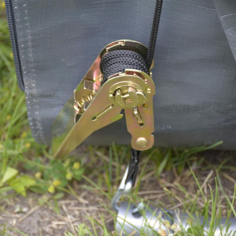 18. PAWILON GARAŻ OGRODOWY 3.50x3.50x2,60M SZARY SASKA GARDEN