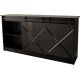 2. Komoda 160x80x35 GRANERO czarny/czarny poł