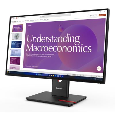 15. Lenovo ThinkVision T24D-40 monitor komputerowy 60,5 cm (23.8") 1920 x 1080 px Full HD LCD Czarny