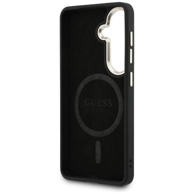 7. Etui Guess 4G Embossed Ring MagSafe na Samsung Galaxy S26 Plus - brązowe