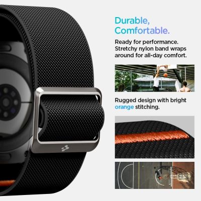 13. Pasek Spigen Fit Lite na Galaxy Watch Ultra 47 mm - czarny