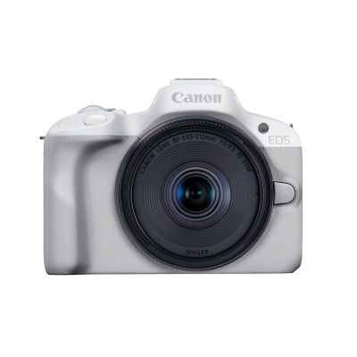 6. Canon EOS R50, White + RF-S 18-45mm F4.5-6.3 IS STM Kit Bezlusterkowiec 24,2 MP CMOS 6000 x 4000 px Biały