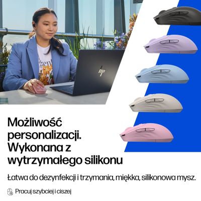 4. Mysz HP 400 Quiet Purple Wireless Mouse bezprzewodowa fioletowa AZ7B7AA
